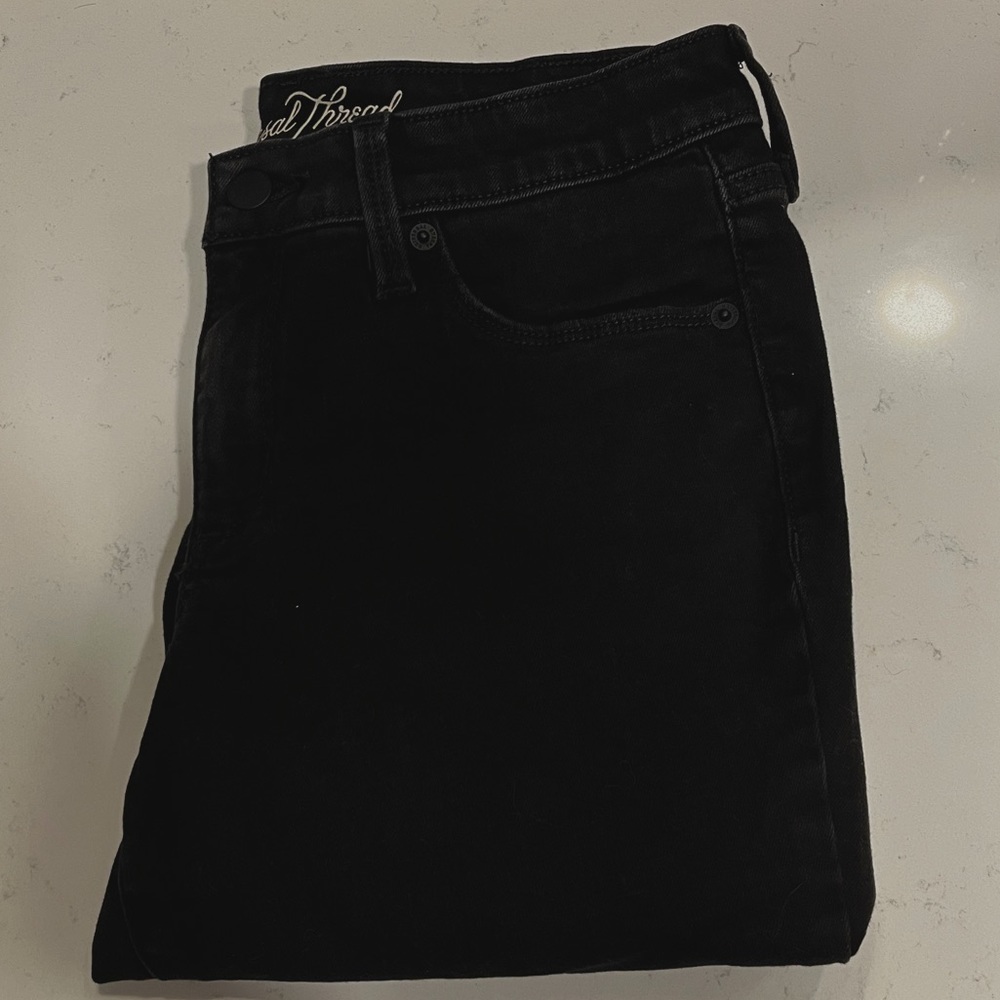 Women's Mid-Rise Skinny Jeans - Universal Thread Black